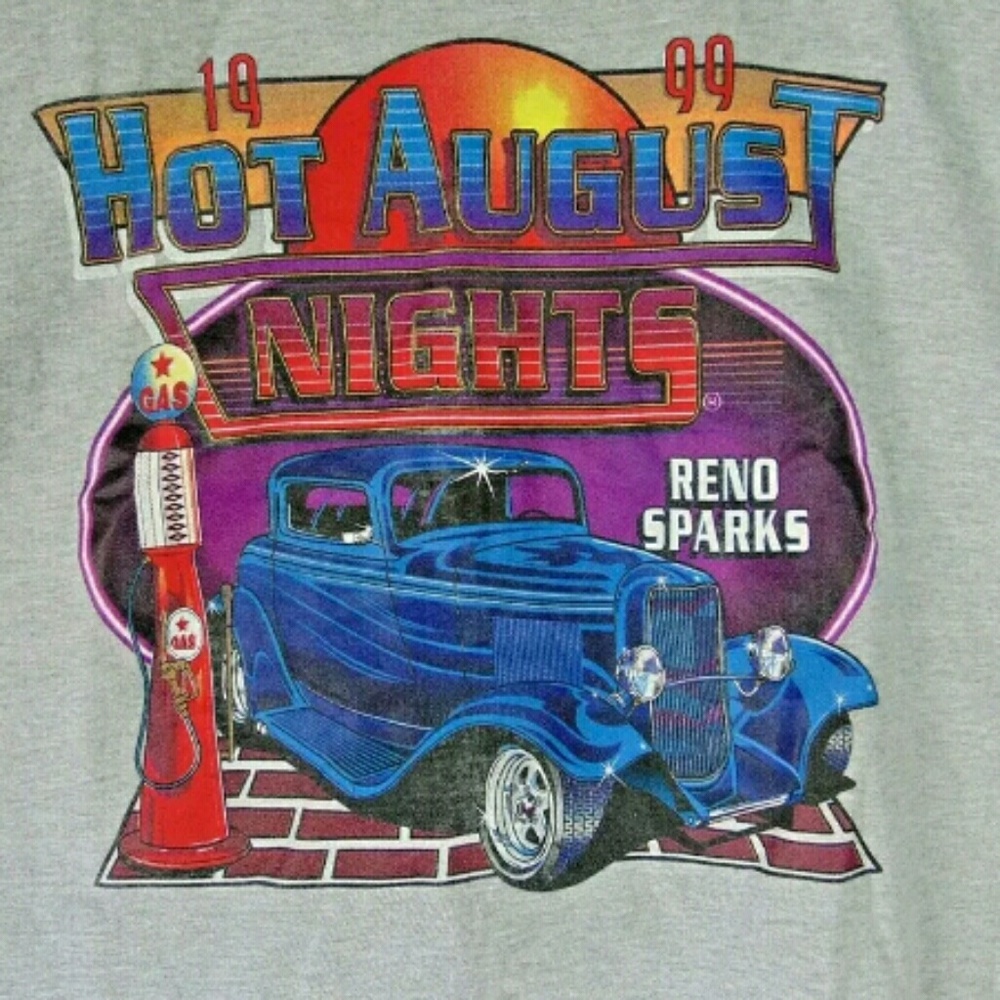 1999 Hot August Nights Reno Graphic T Shirt XXL